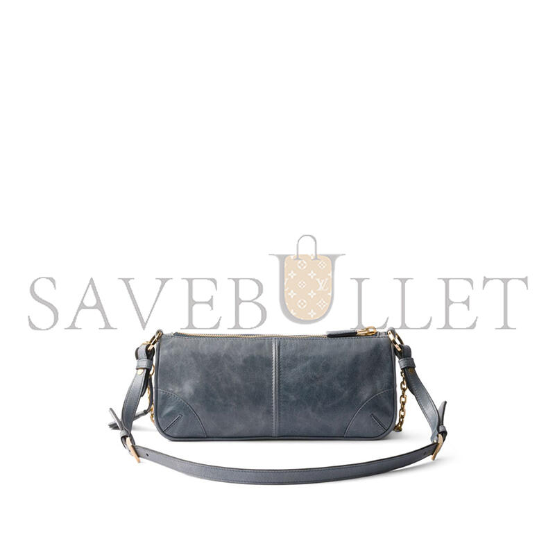 PRADA RE-EDITION 2002 MEDIUM LEATHER SHOULDER BAG 1BC221 (26*11.5*6cm)